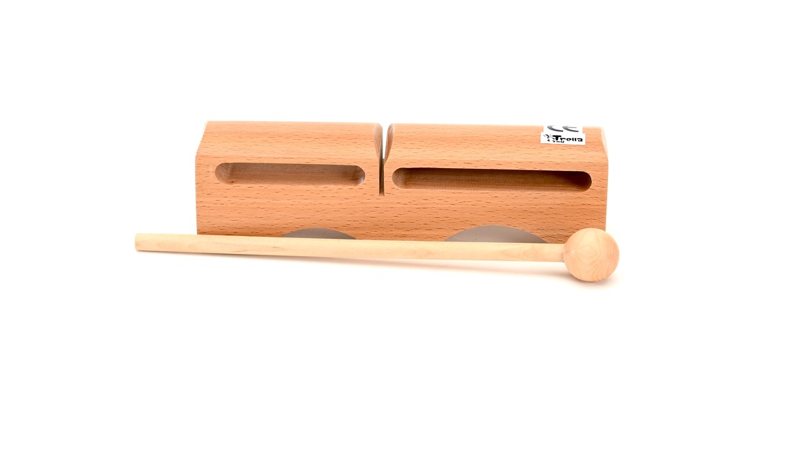 TrellaTon® Doppel-Tonblock, inkl. Schlägel