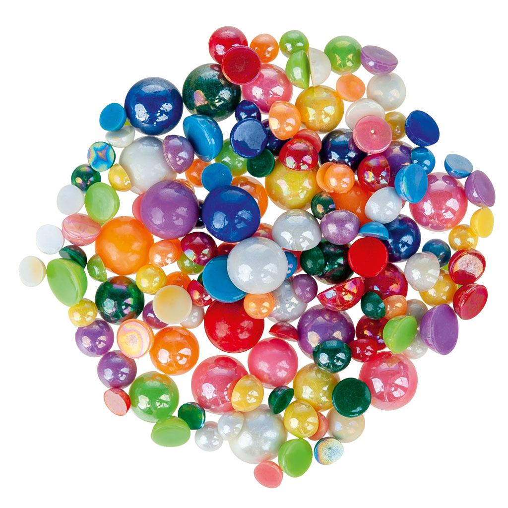 Bastelset, Pompons, Perlen, Filzteile und Chenille-Draht