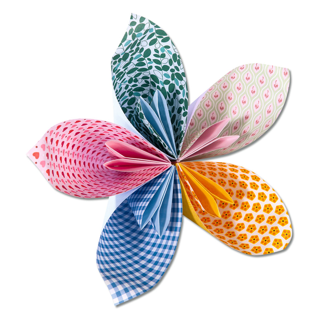 Folia® Faltblätter Sweet 80 g/m², 50 Blatt in 5 Farben