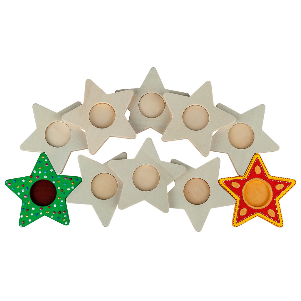 Teelichthalter Stern, blanko