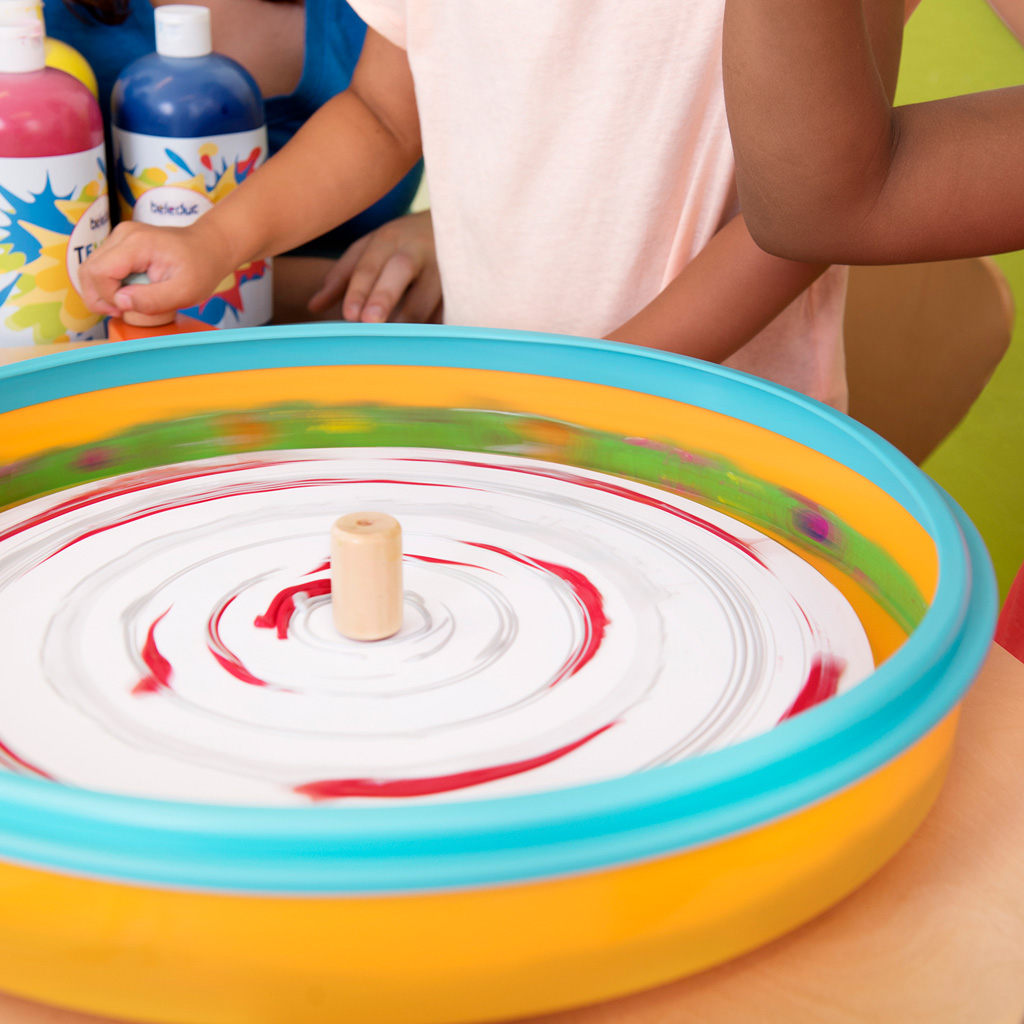Papier rund für die Farbenschleuder