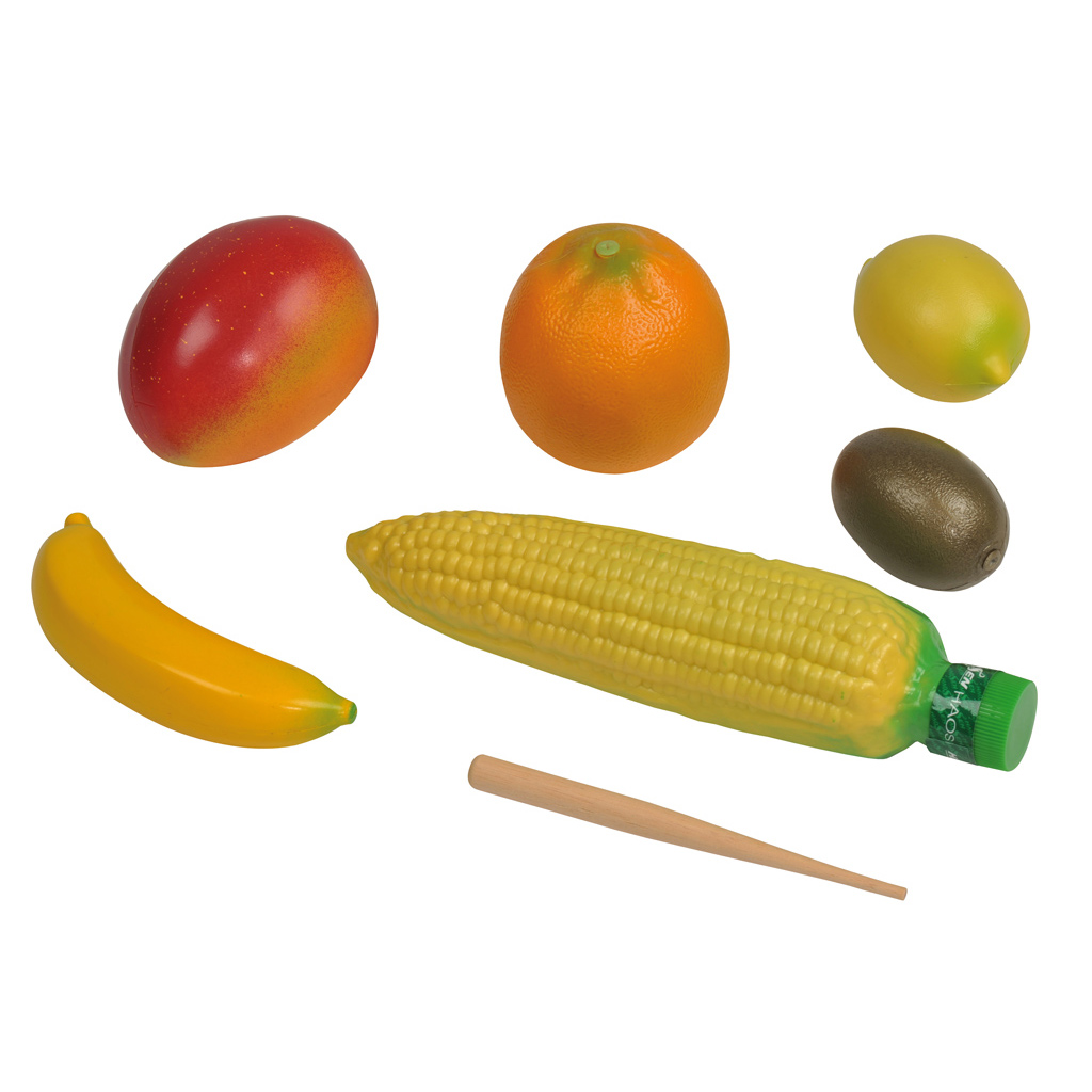 Frucht-Shaker-Set &amp; Mais-Guiro