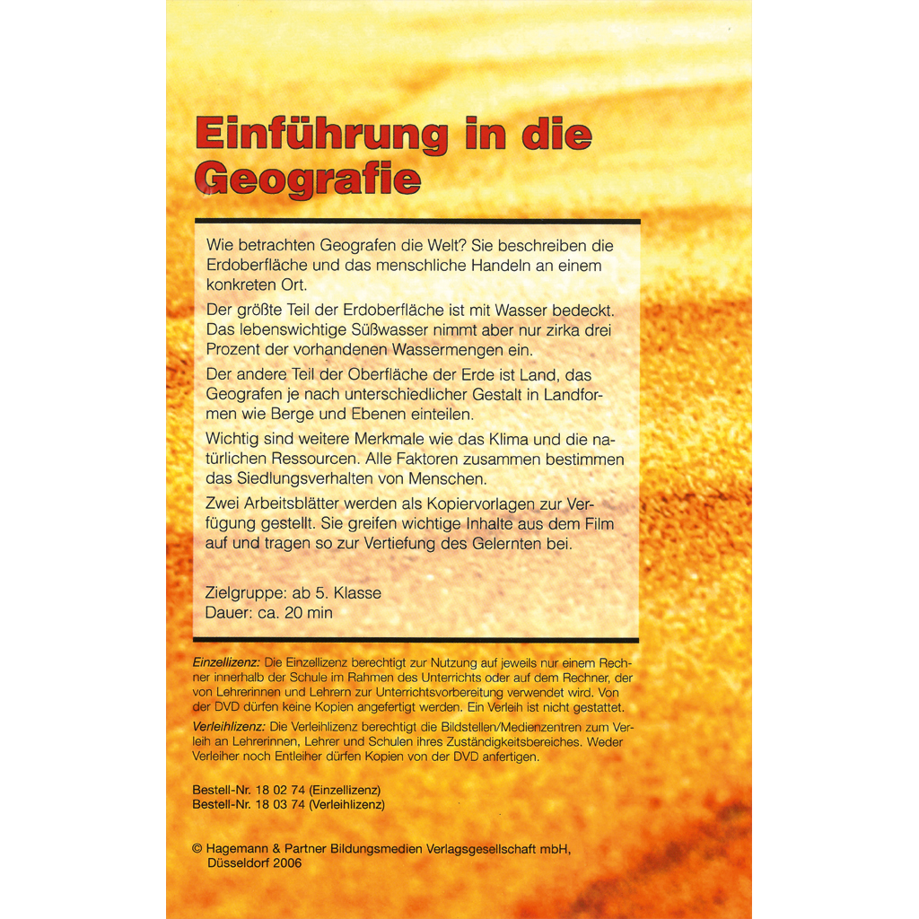Einführung in die Geografie
