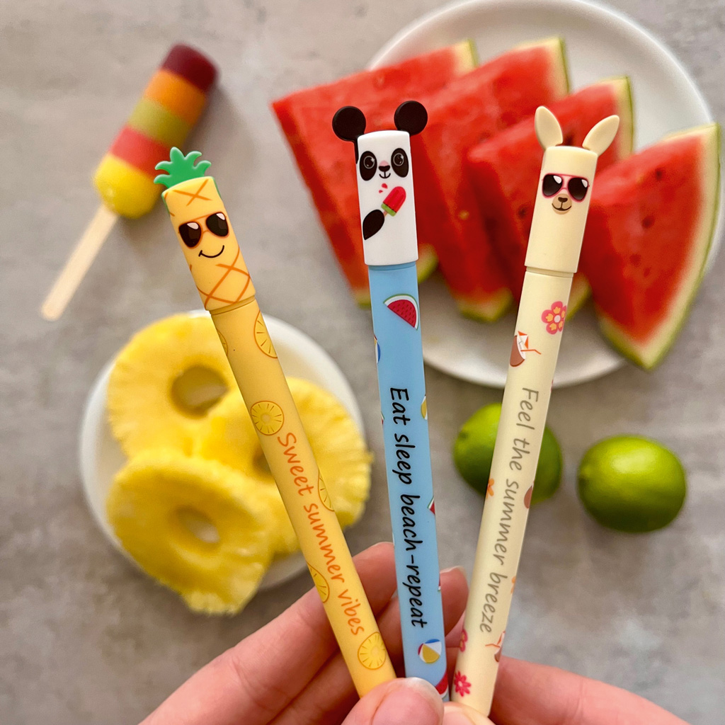 Eberhard Faber® Gelschreiber Animal Erase it!, 3er-Set