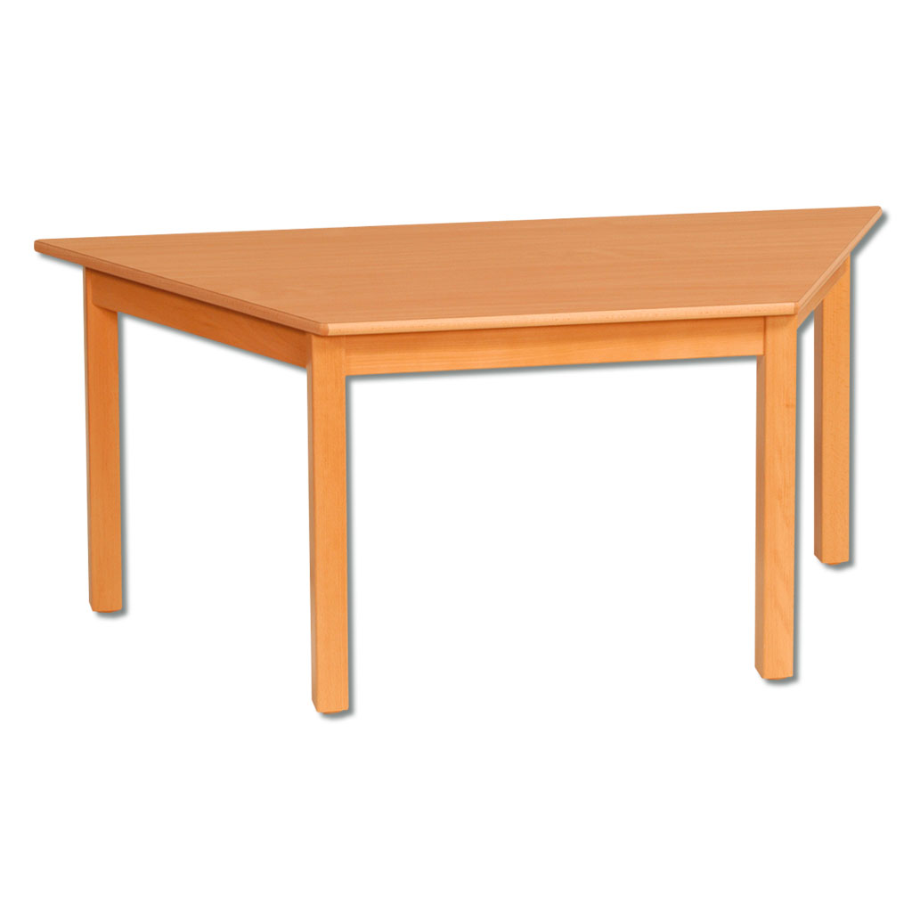 Trapeztisch aus Massivholz