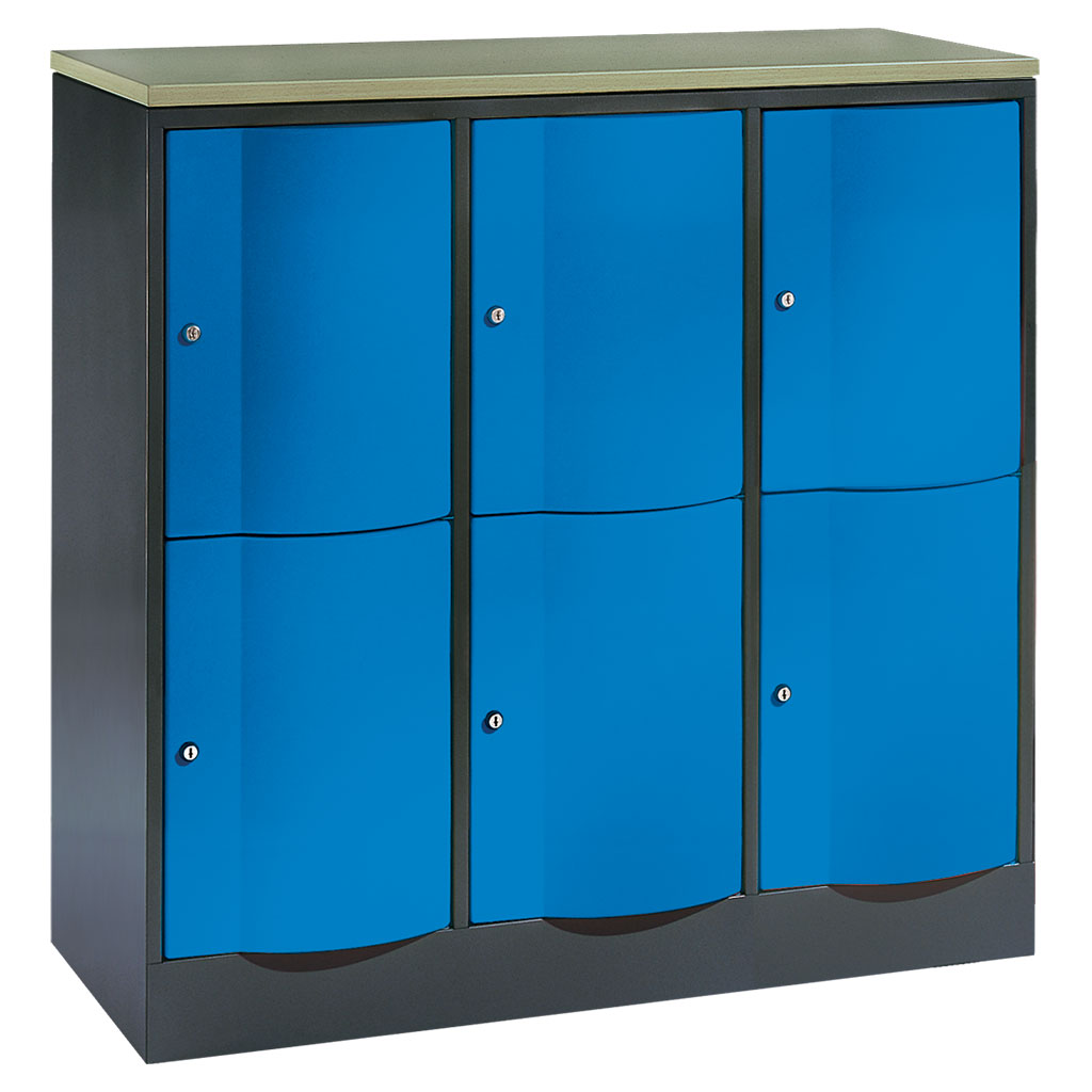 Großraum-Schließfachschrank, 3-reihig Großraum-Schließfachschrank, 3-reihig