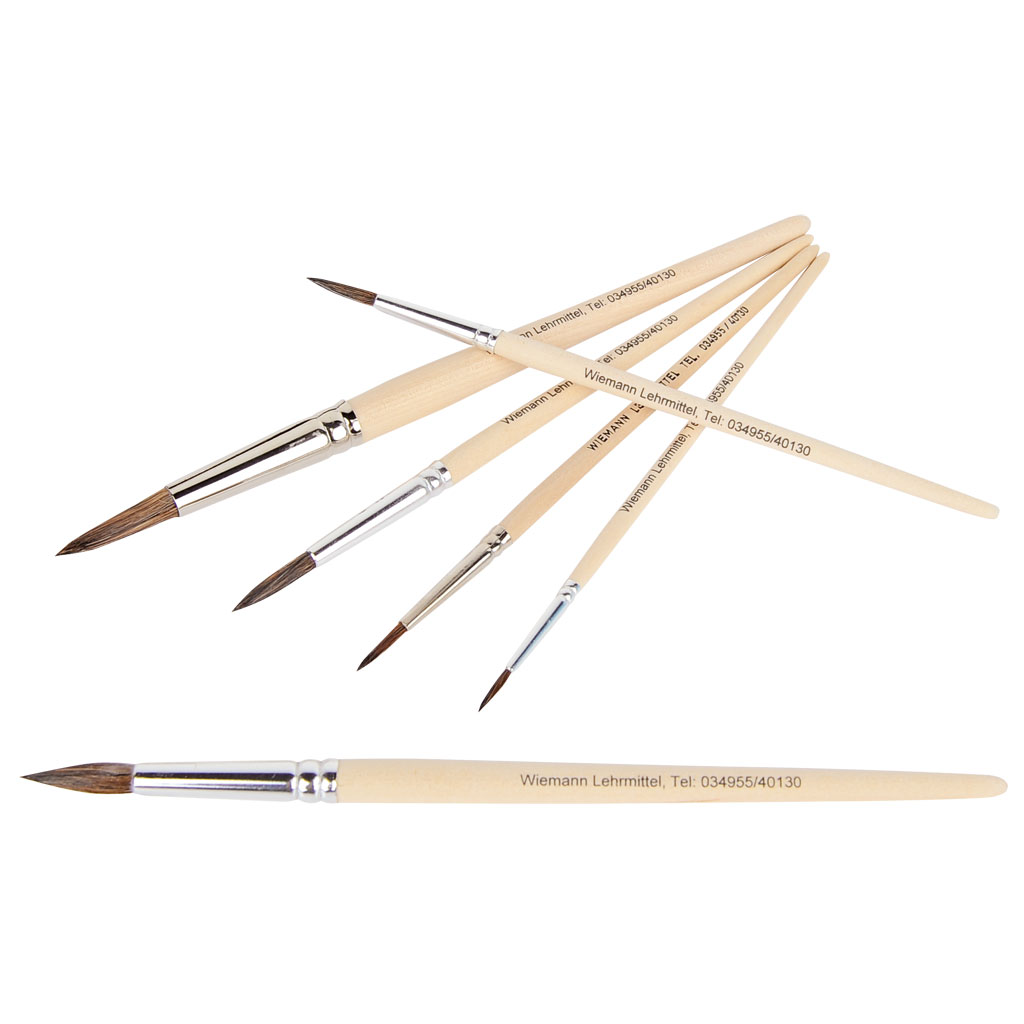 Leonhardy® Schul-Malpinsel mit Naturstiel, 1 Stück-Bild Auf diesem Bild ist das Produkt mit der Art.Nr.: M-90506 zu sehen