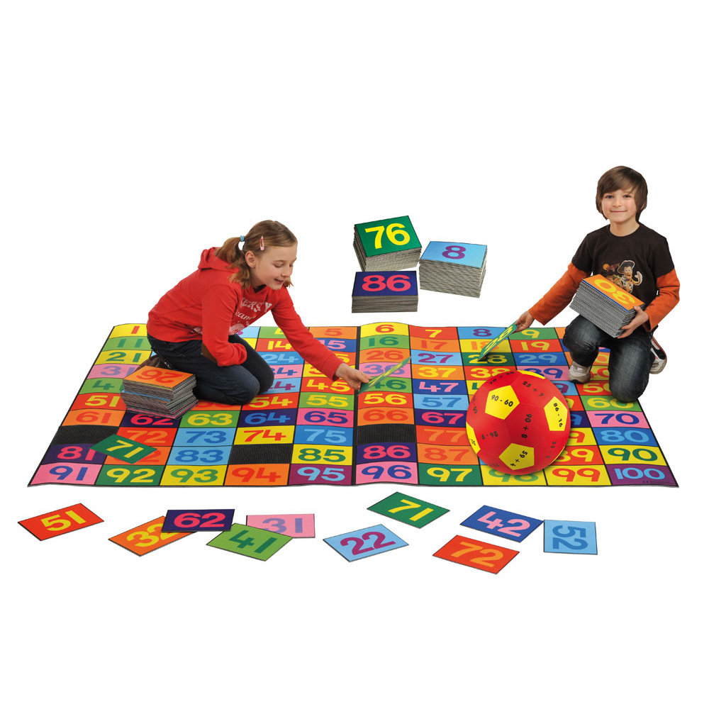 temp30916eJXmWmj1xOuK7 Teppichboden mit aufgedrucktem Hunderterfeld