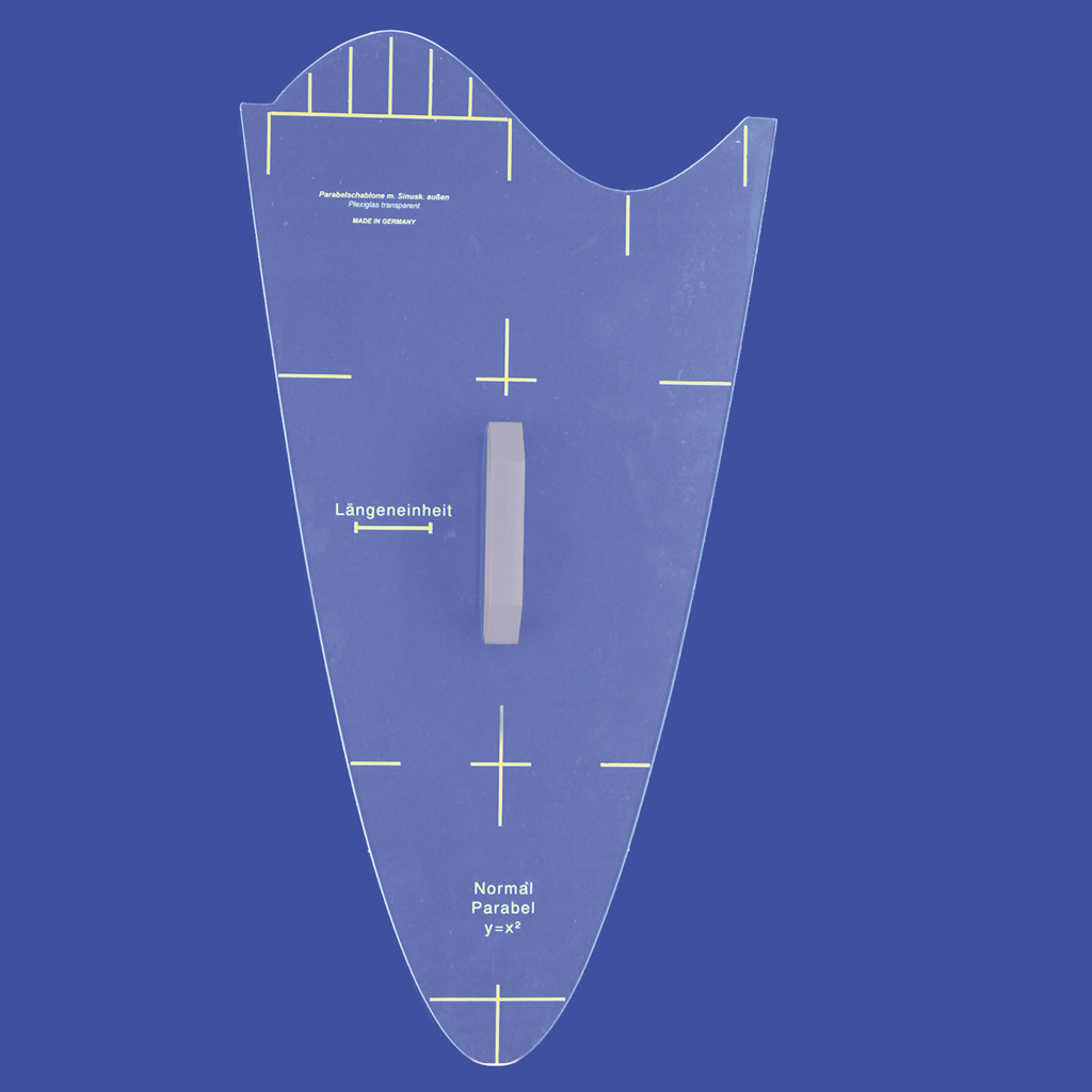 Parabel - Schablone – Sinuskurve außen, 60 cm