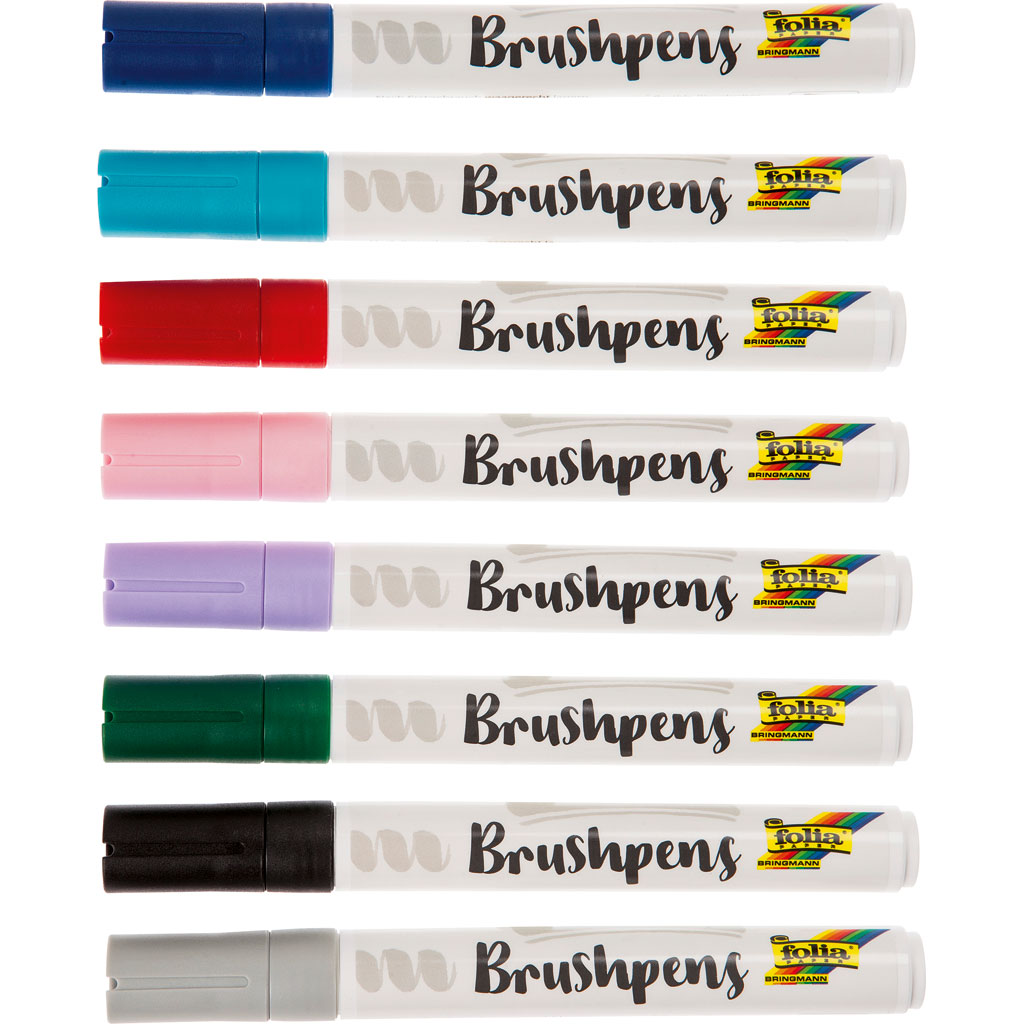 Folia® Brush Pens, 8er-Set