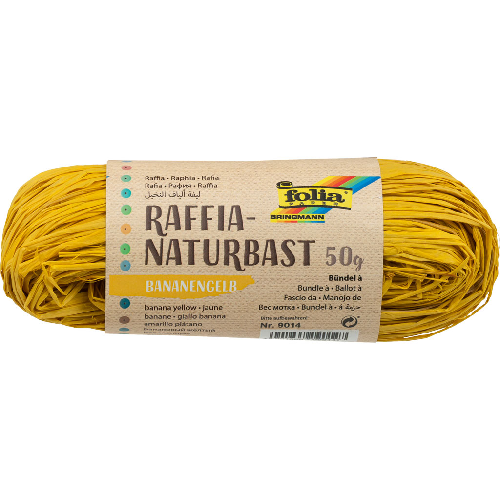 Folia® Naturbast, farbig, ca. 50 g