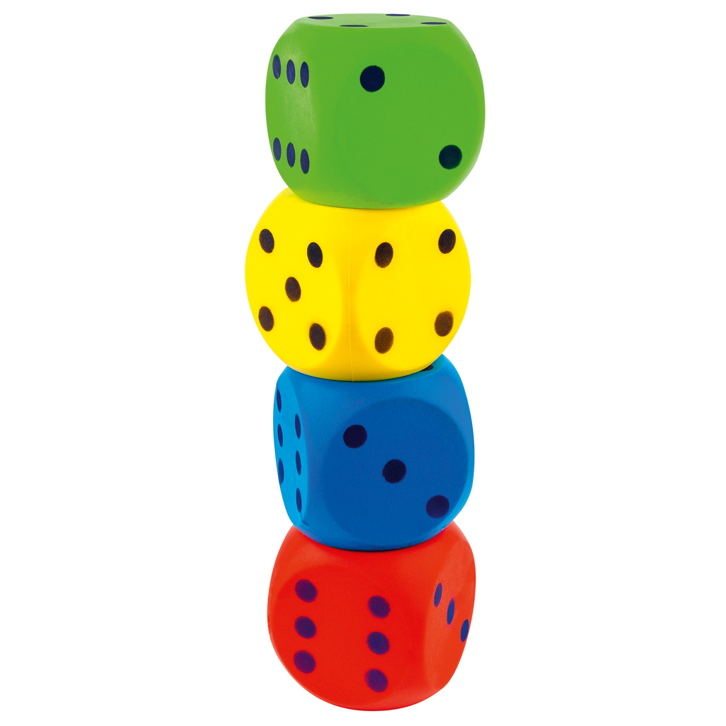 Schaumstoffwürfel, 4er-Set