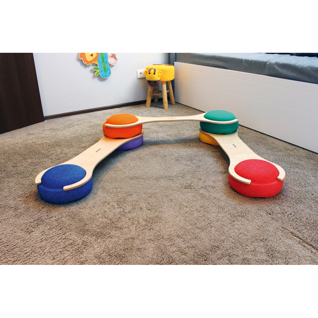 pedalo® Stapelbaustein Balanciersteg Set
