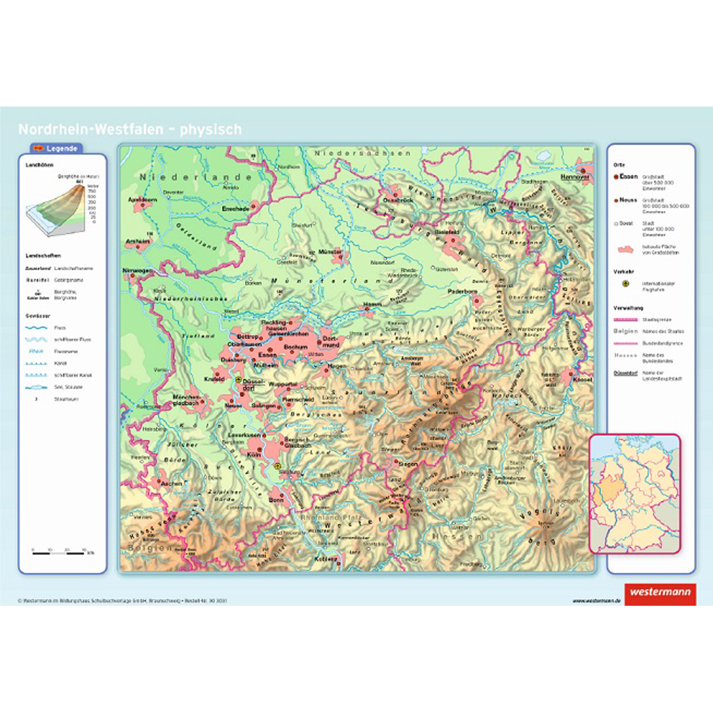 Nordrhein-Westfalen, VS physisch / RS politisch Nordrhein-Westfalen, VS physisch / RS politisch