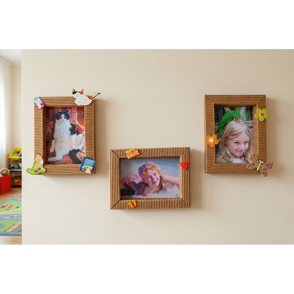 Bilderrahmen-Bastelset aus Wellpappe, 30 Stück