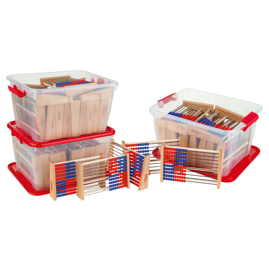 Schüler-Rechenrahmen 1–100 Rot/Blau Klassensatz 2 Schüler-Rechenrahmen 1–100 Rot/Blau Klassensatz 2