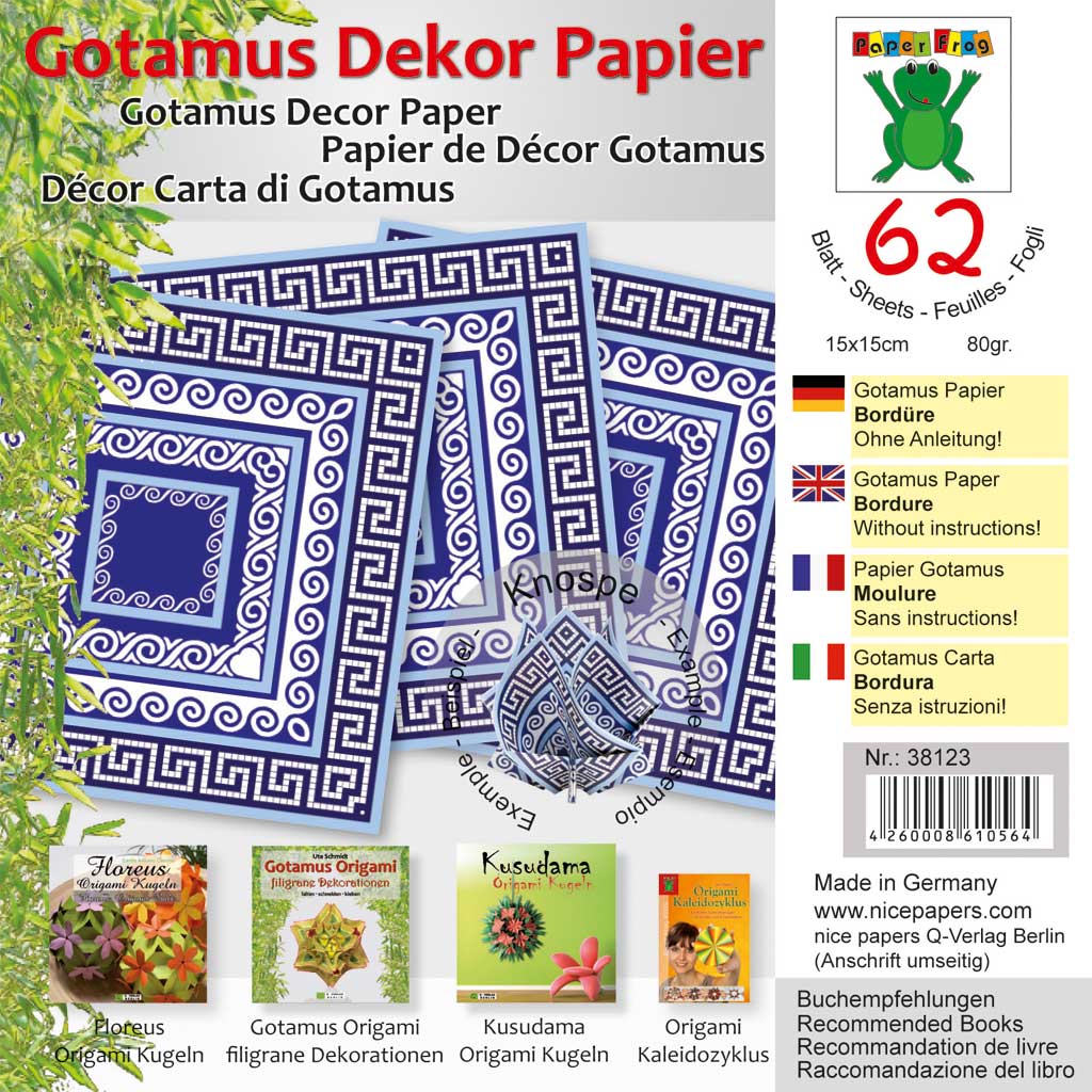 Gotamus Dekor-Papiere, in verschiedenen Motiven