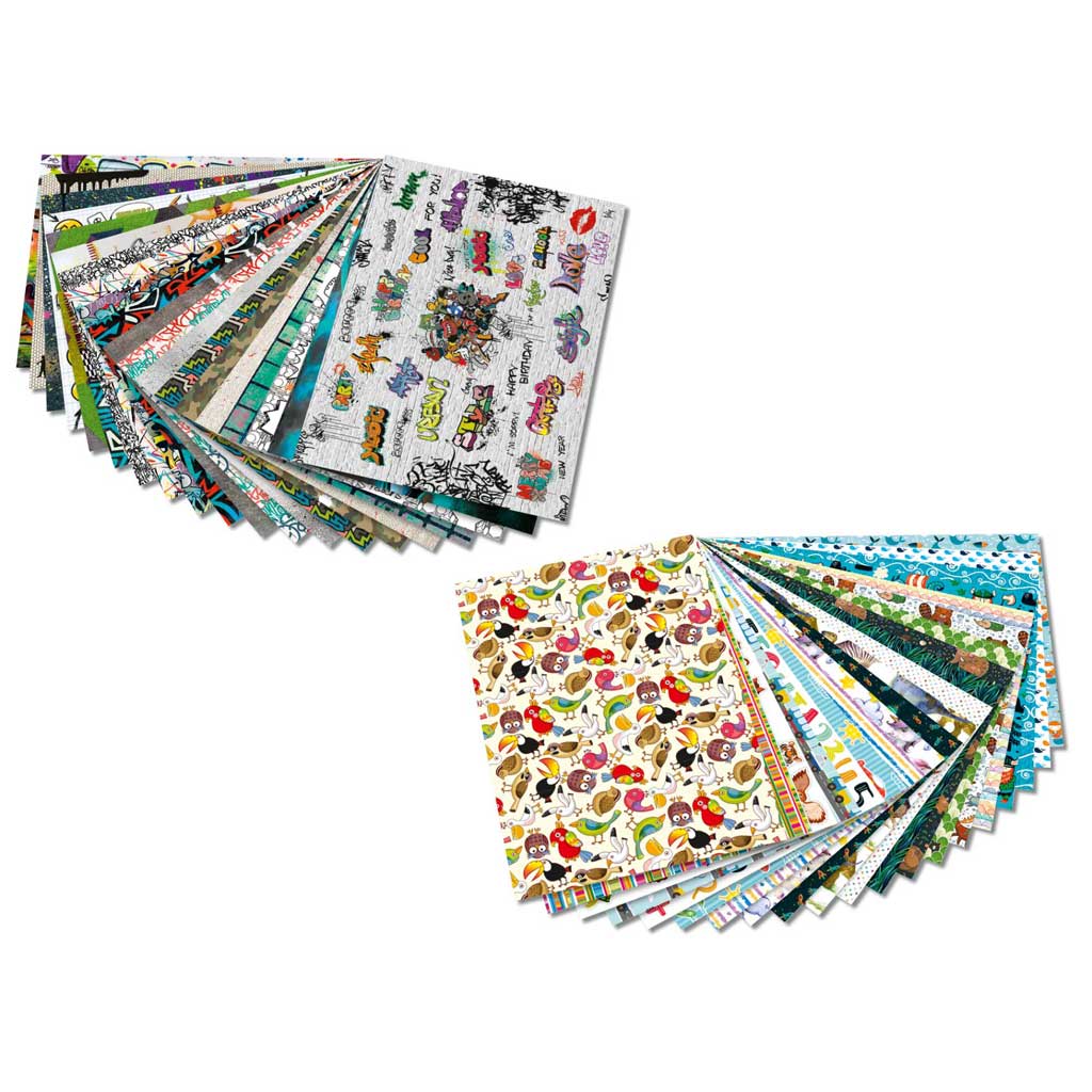 tempm-99915_motivpapierP5V6NwDsaxTY9 Folia® Motivkarton Kids und Graffiti