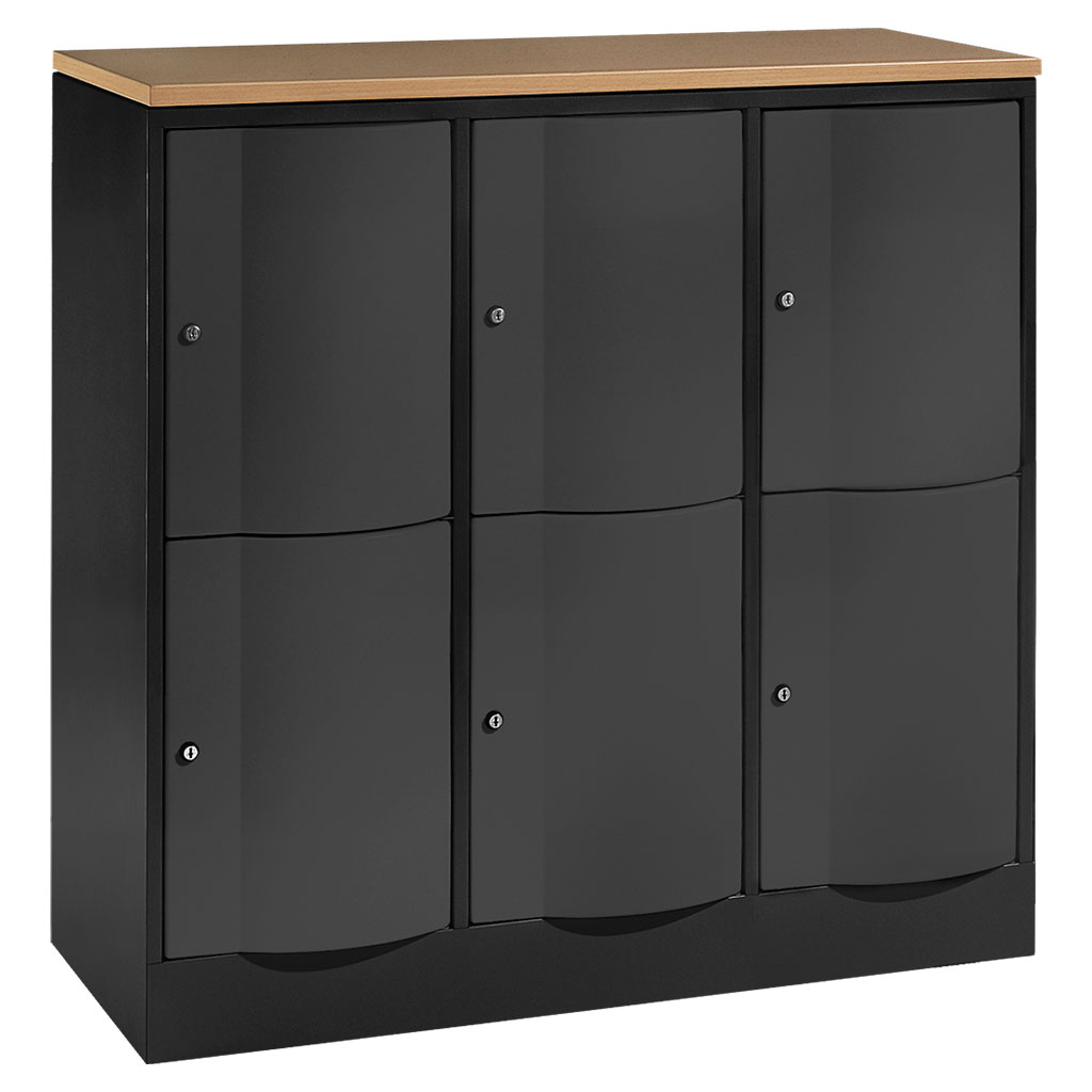 Großraum-Schließfachschrank, 3-reihig Großraum-Schließfachschrank, 3-reihig