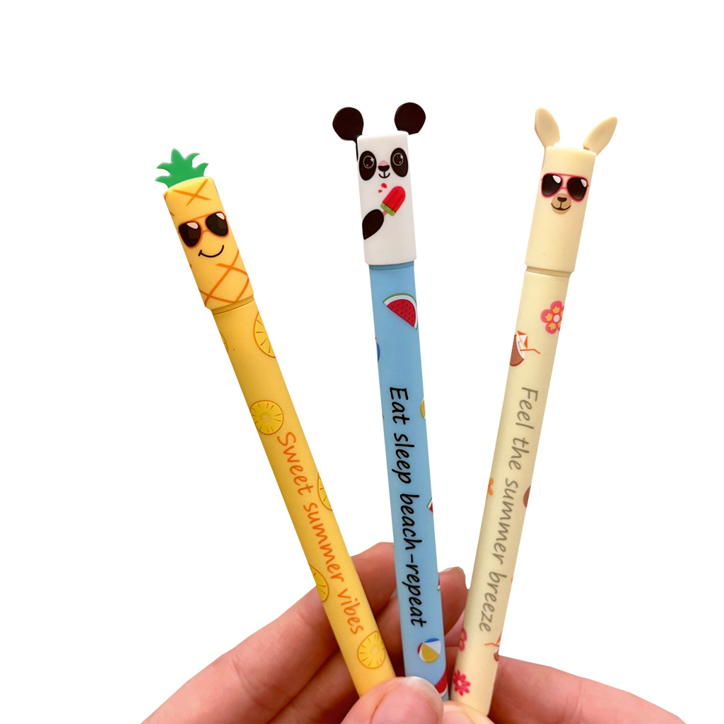 Eberhard Faber® Gelschreiber Animal Erase it!, 3er-Set