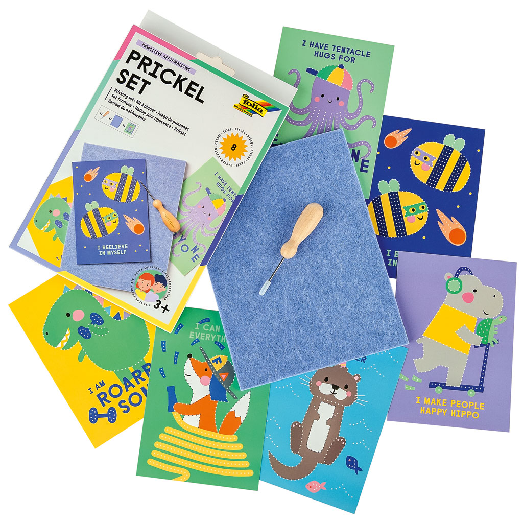 Folia® Prickel-Set, 6 Karten-Bild Auf diesem Bild ist das Produkt mit der Art.Nr.: W-93815 zu sehen