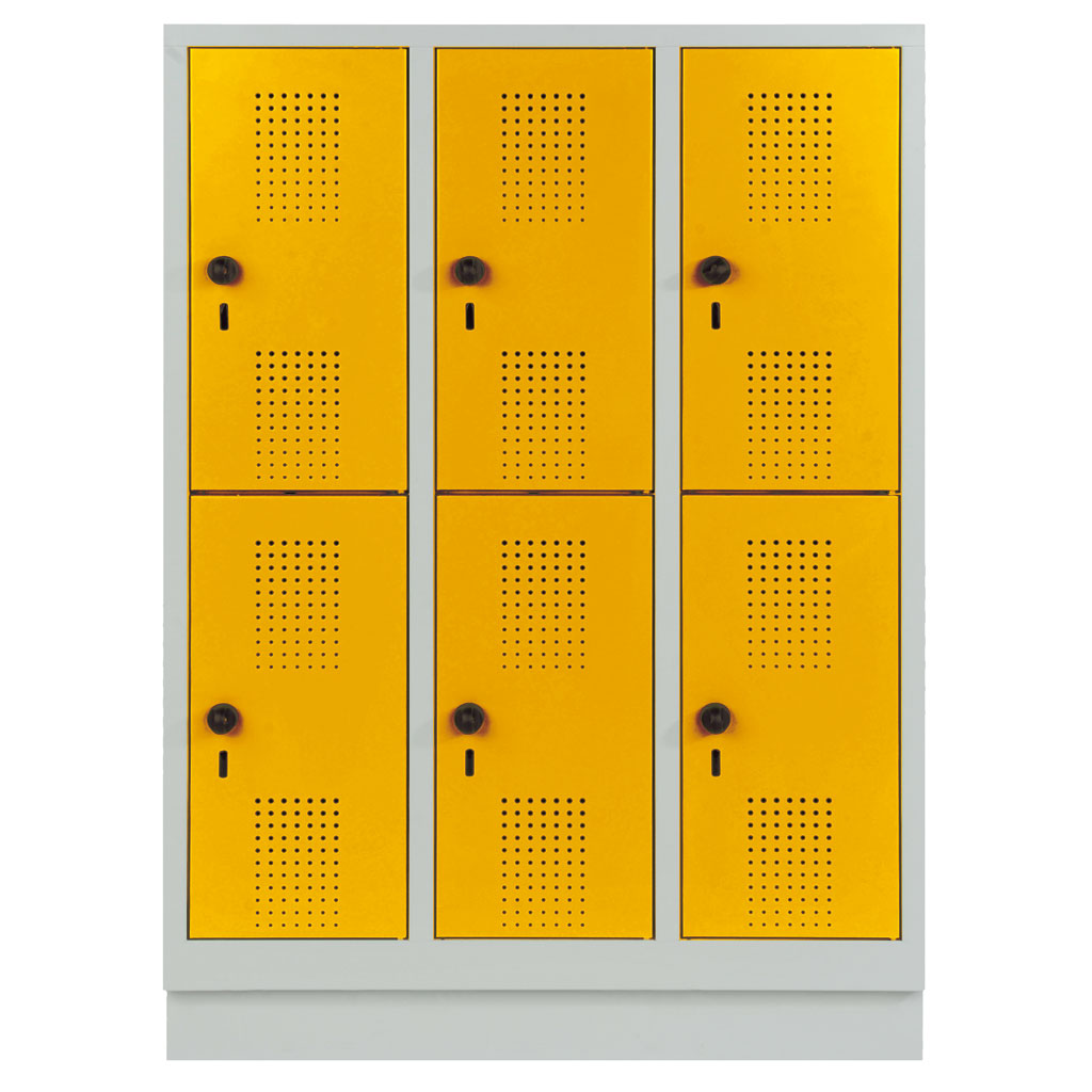 Garderobenschrank, doppelstöckig