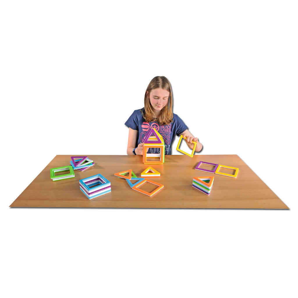 MegaMag Polydron 3D-Geometriebauteile Set
