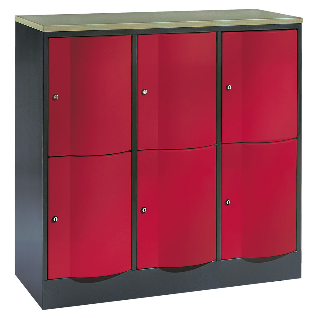 Großraum-Schließfachschrank, 3-reihig Großraum-Schließfachschrank, 3-reihig