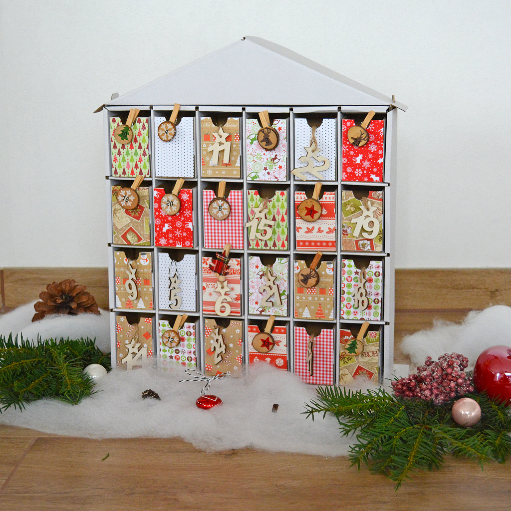 tempkalenderhaus_wiemann_lehrmittel_92689b Weihnachtskalender zum Selbstgestalten, blanko, Karton