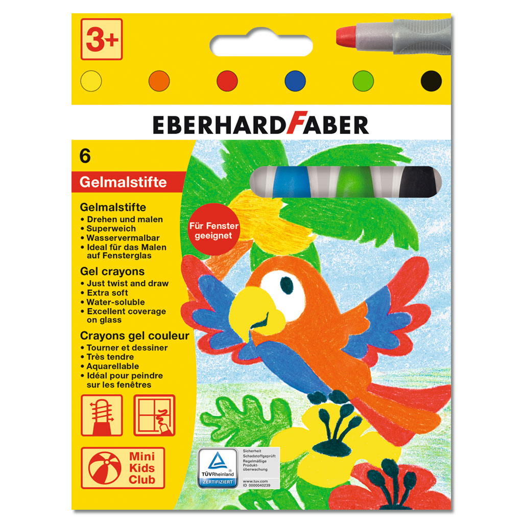 Eberhard Faber Gelmalstifte Basic, 6 Stifte