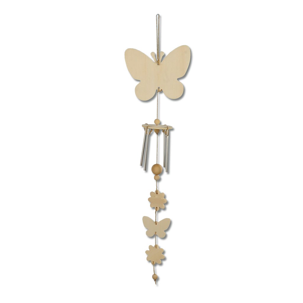 Komplettset Windspiel Schmetterling