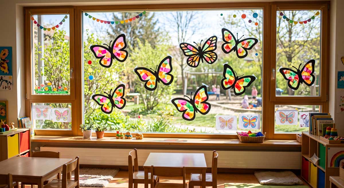 Schmetterlinge-Fenster