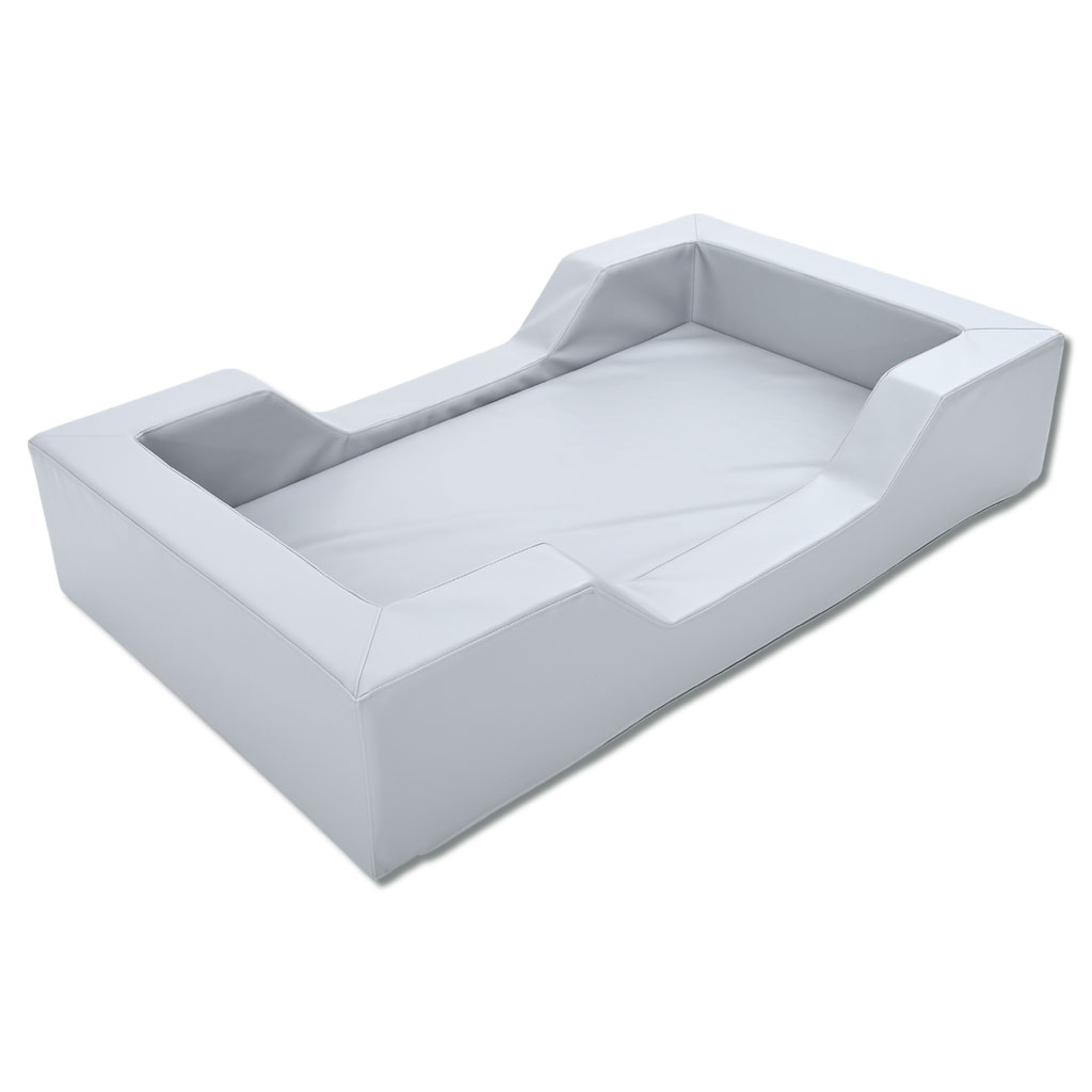 Schaumstoffbett für Krippen - grau