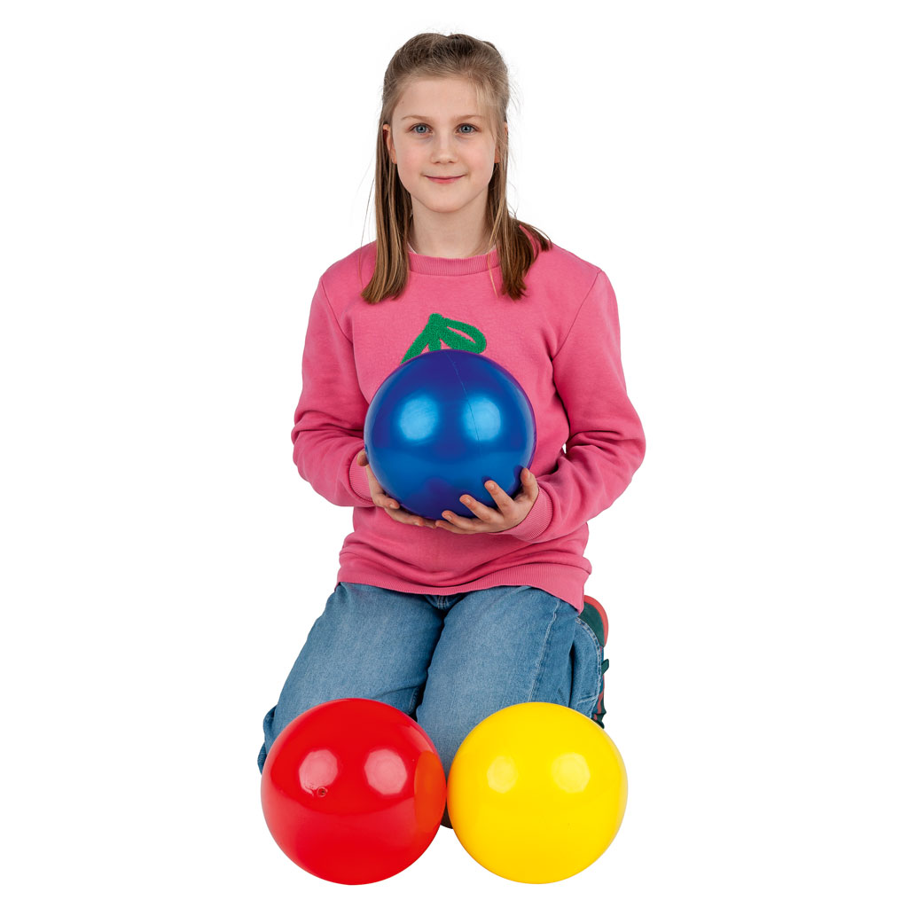 Wiemann Lehrmittel® Ballset mit 10 Spielbällen im Netz