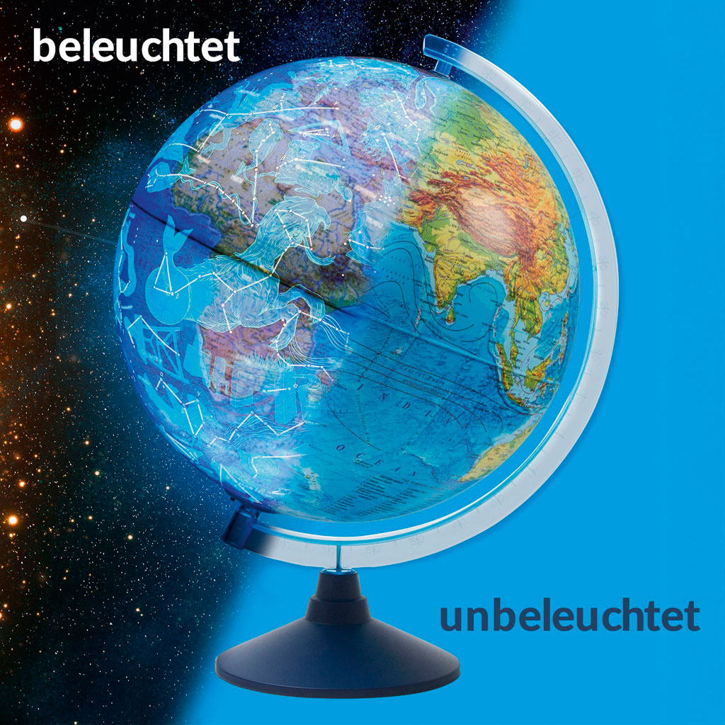 3D Lexi Globus mit Karten- und Sternenbild 3D Lexi Globus mit Karten- und Sternenbild