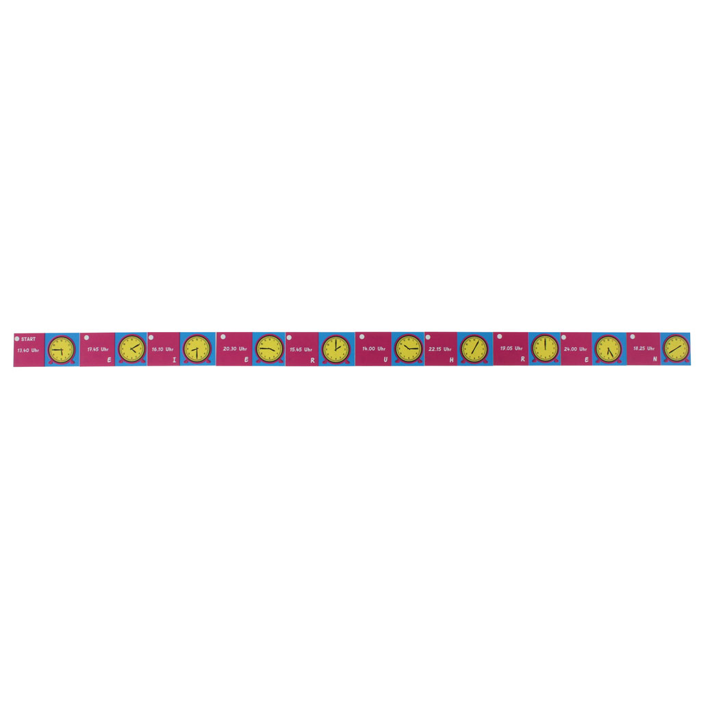 Uhrzeit-Domino - Lernspiel
