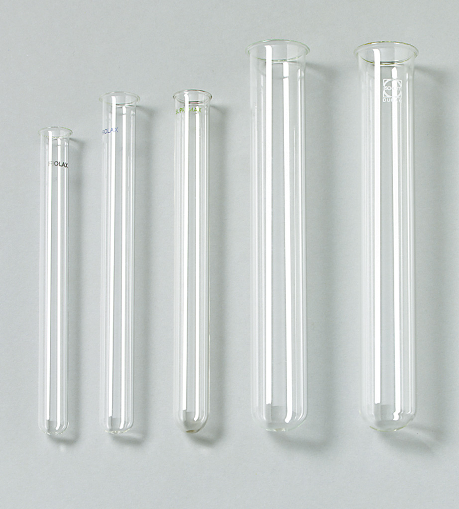 Reagenzglas mit Bördelrand, Supremax, 10 Stück