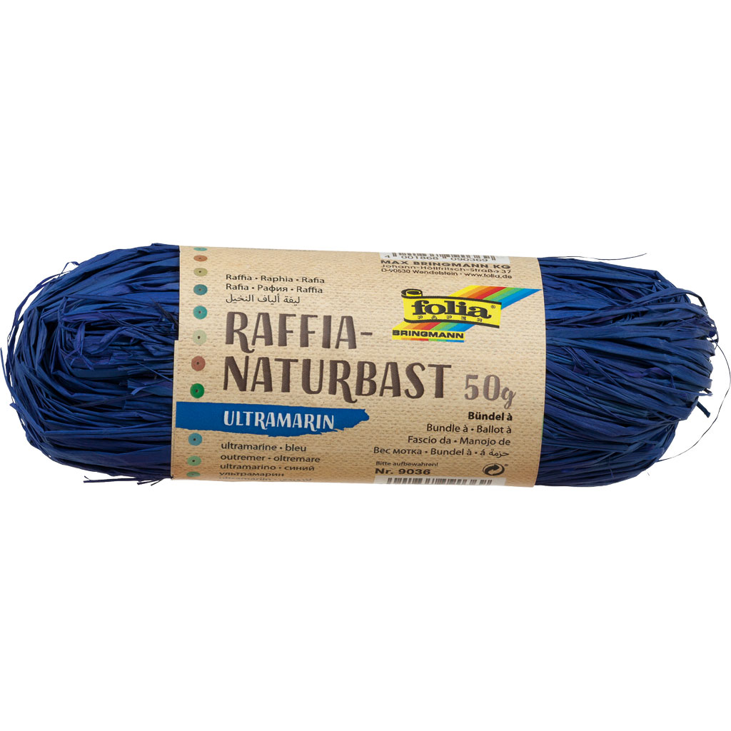 Folia® Naturbast, farbig, ca. 50 g