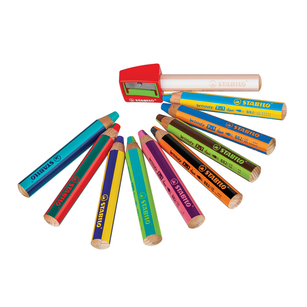 Stabilo® Woody 3 in 1 duo, 10 Stifte Stabilo® Woody 3 in 1 duo, 10 Stifte