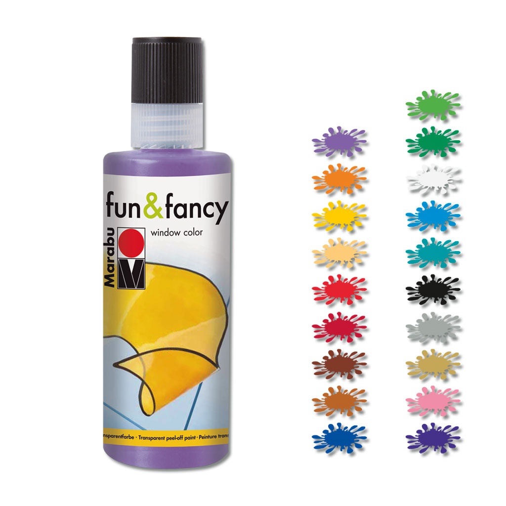 Marabu fun & fancy Fenstermalfarbe, 80 ml