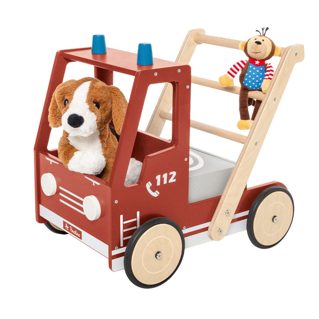 Lauflernwagen - Feuerwehrauto Fred-Bild Auf diesem Bild ist das Produkt mit der Art.Nr.: W-83870 zu sehen