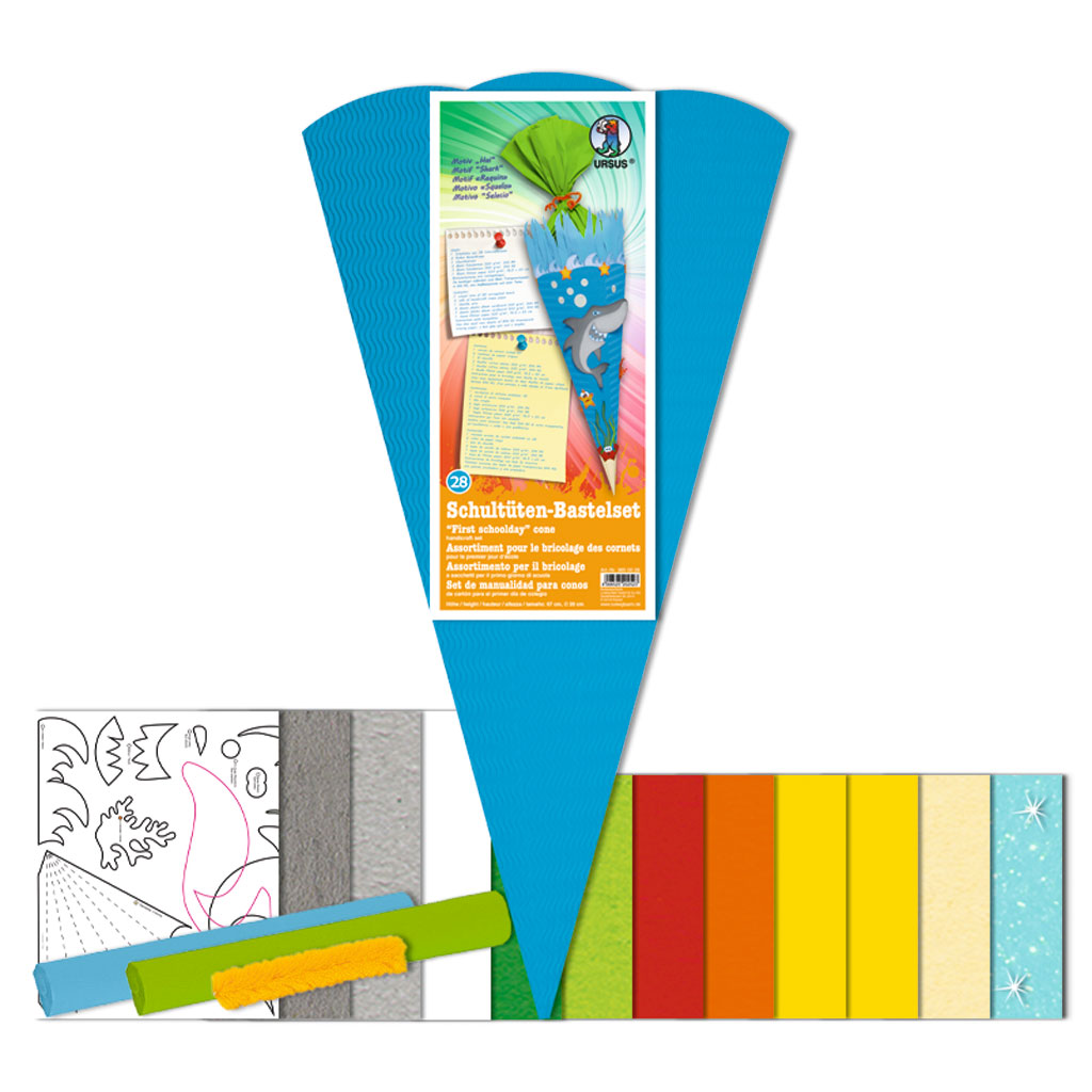 Schultüten-Bastelset - Motiv Hai