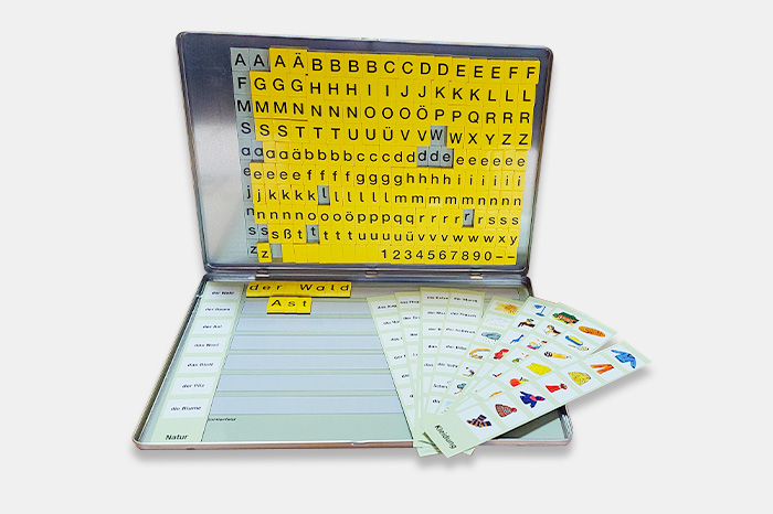 Magnetbox für den Deutschunterricht Magnetbox für Deutsch