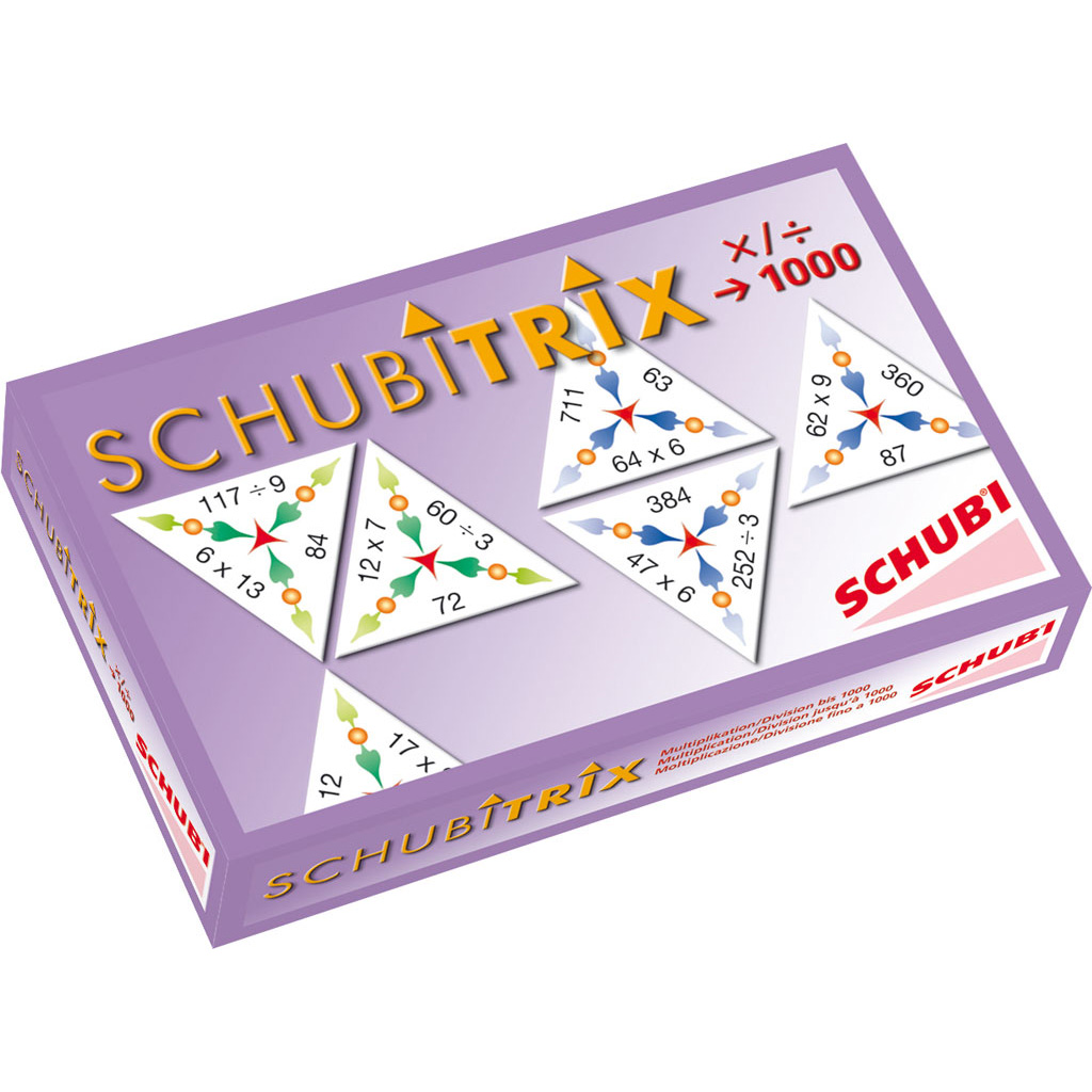 SCHUBITRIX - Multiplikation und Divison bis 1000 Rechendomino