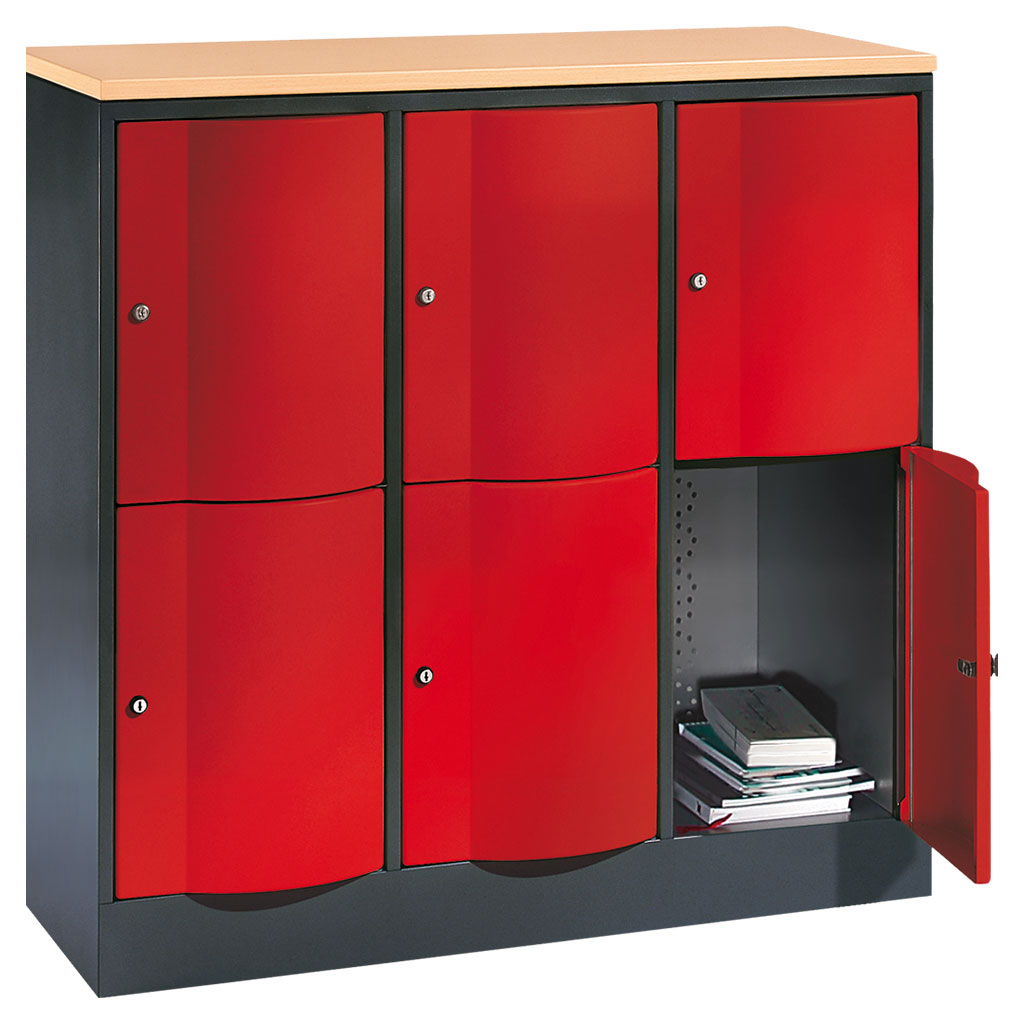 Großraum-Schließfachschrank, 3-reihig Großraum-Schließfachschrank, 3-reihig