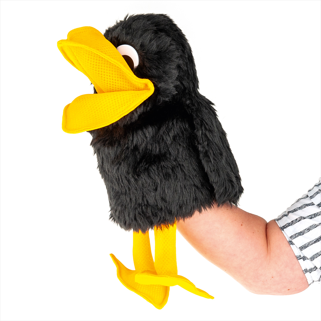 Handpuppe Rabe Abraxas Handpuppe Rabe Abraxas