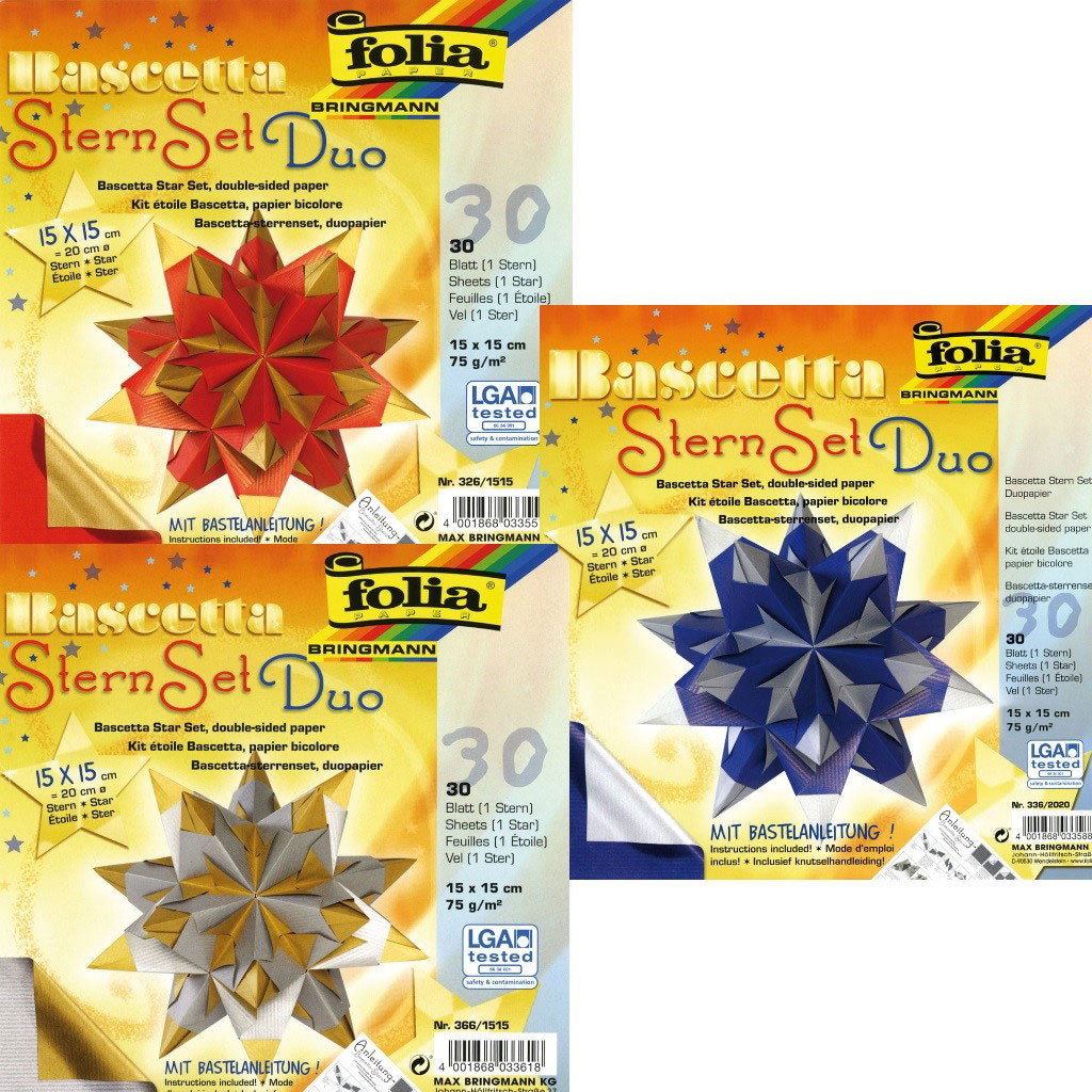 Folia® Bascetta Stern-Bastelset Folia® Bascetta Stern-Bastelset