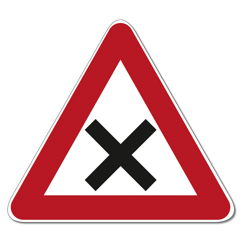 Verkehrsschild  Nr. 102 zum Selberbauen