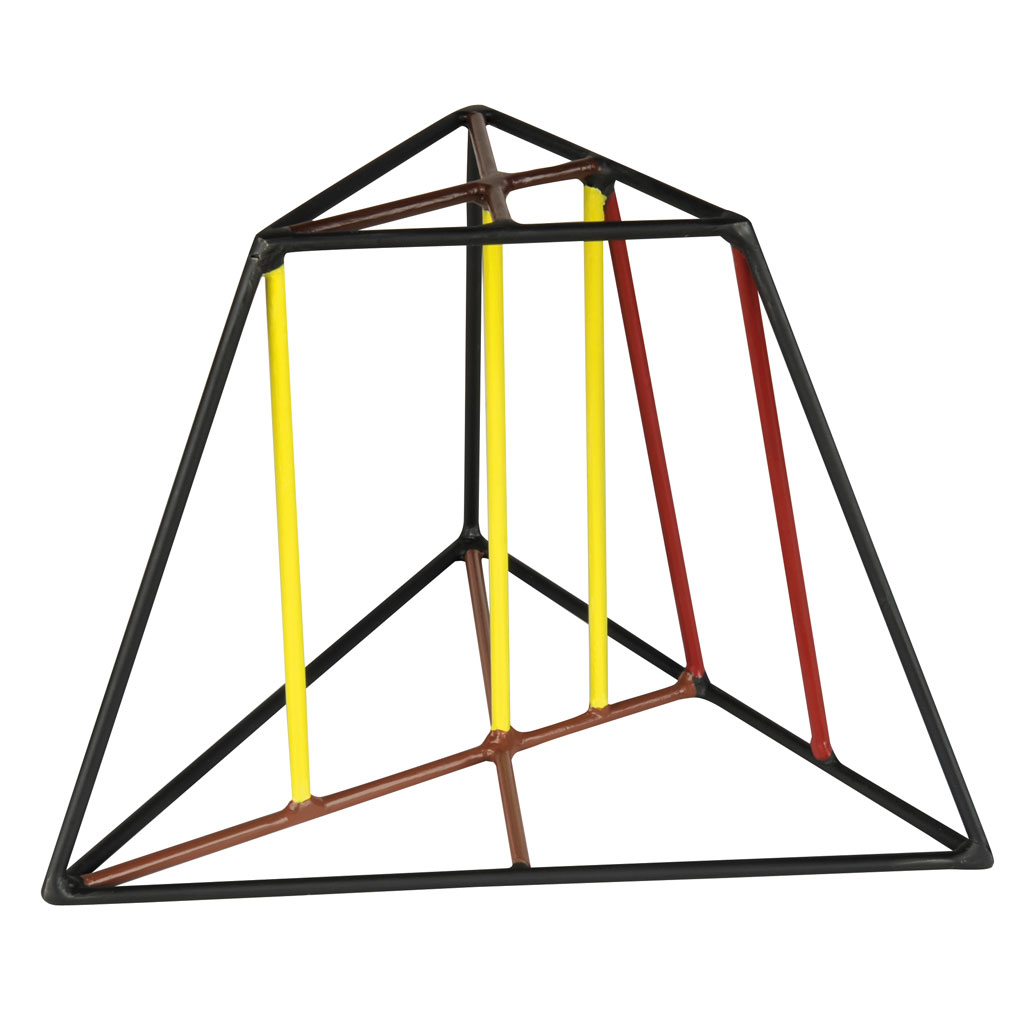 Dreieckspyramidenstumpf Stahlmodell