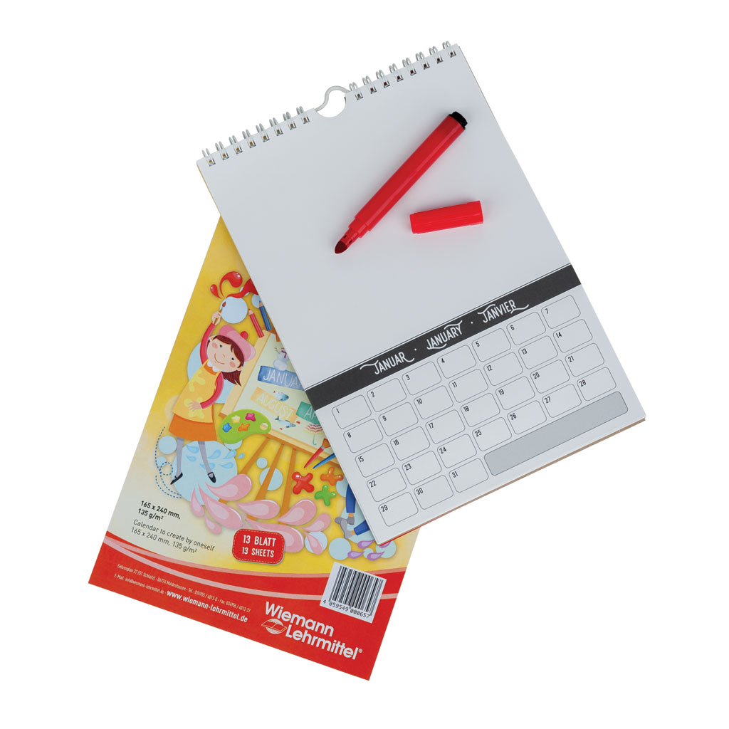 Mein Kalender zum Selbstgestalten, Spiralbindung
